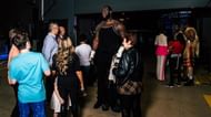 Omos backstage at WrestleMania 38